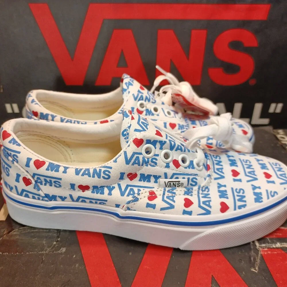 I Heart My Vans Men's 5.5/Women's 7 Era Red/White/Blue VN0A38FRVPS